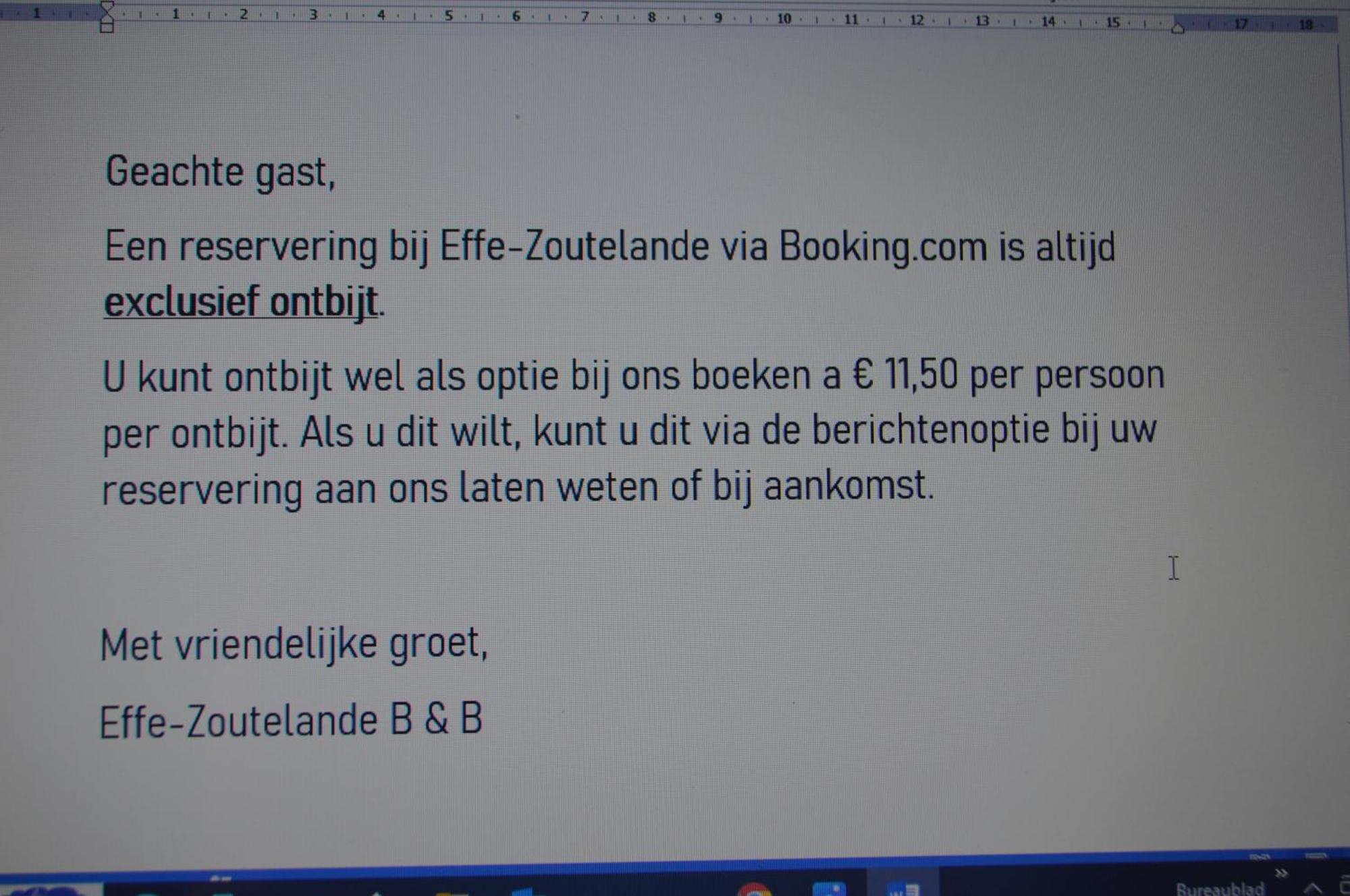 Effe-Zoutelande B&B מראה חיצוני תמונה